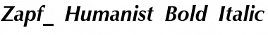 Zapf_ Humanist Bold Italic