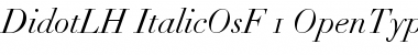 Linotype Didot Italic Oldstyle Figures Font