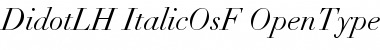 Linotype Didot Italic OsF Font