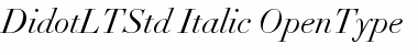 Didot LT Std Italic Font