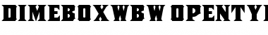 Dime Box WBW Regular Font