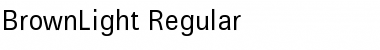BrownLight Regular Font