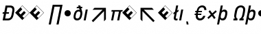 DIN-MediumItalicExp Regular Font