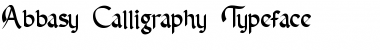 Abbasy Calligraphy Typeface Regular Font