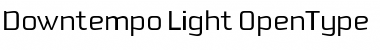 Downtempo Light Font