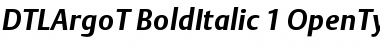 DTL Argo T Bold Italic Font