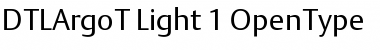 DTL Argo T Light Font