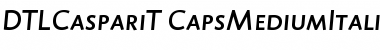 DTL Caspari T Caps Medium Italic Font