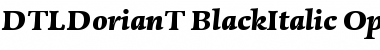 DTLDorianT BlackItalic Font