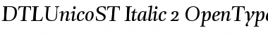 DTLUnicoST Italic