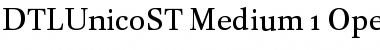 DTL Unico ST Medium Font