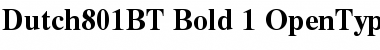 Dutch 801 Bold Font