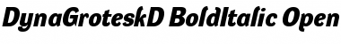 DynaGrotesk D Bold Italic
