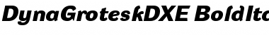 DynaGrotesk DXE Bold Italic