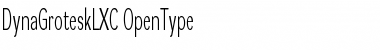 DynaGrotesk LXC Regular Font