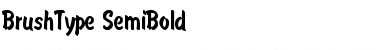 BrushType-SemiBold Font