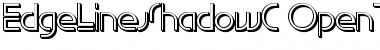 EdgeLineShadowC Font
