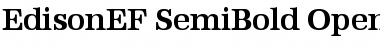 EdisonEF-SemiBold Regular Font