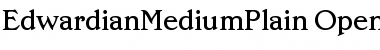 Edwardian Medium Plain Font