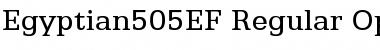 Egyptian505EF Font