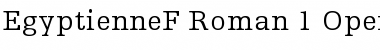 Egyptienne F 55 Roman Font
