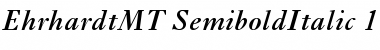 Ehrhardt MT Semi Bold Italic