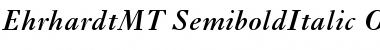 Ehrhardt MT Semibold Italic Font