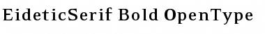 EideticSerif-Bold Font