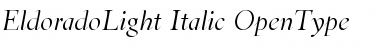 EldoradoLight Italic