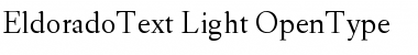 EldoradoText Light Font