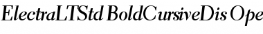 Electra LT Std Bold Cursive Display Font