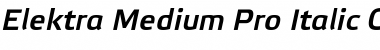 Elektra Medium Pro Italic Font