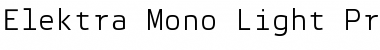 Elektra Mono Light Pro Font
