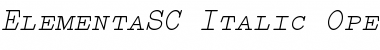 Elementa SC Italic Font