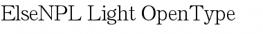 Else NPL Light Font