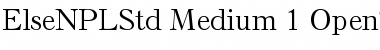 Else NPL Std Medium Font