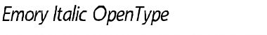 Emory Italic Font