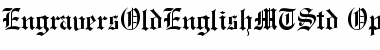 Engravers Old English MT Std Font