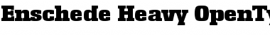 Enschede-Heavy Font