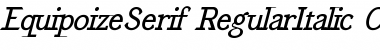 EquipoizeSerif RegularItalic Font