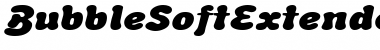 BubbleSoftExtended Italic Font