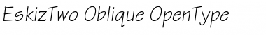 EskizTwo-Oblique Regular Font