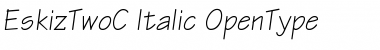 EskizTwoC Italic Font