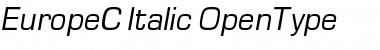 EuropeC Italic Font