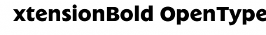ExtensionBold Font