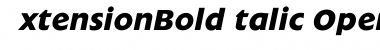 ExtensionBoldItalic Font