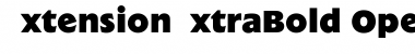 ExtensionExtraBold Regular Font