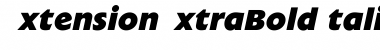 ExtensionExtraBoldItalic Font