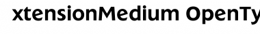 ExtensionMedium Font