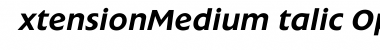 ExtensionMediumItalic Font